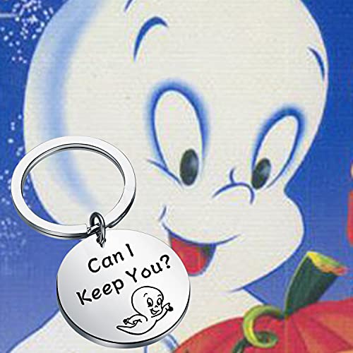 FAADBUK Cartoon inspired Gift Ghost Keychain Can I Keep You Halloween Horror Gift4