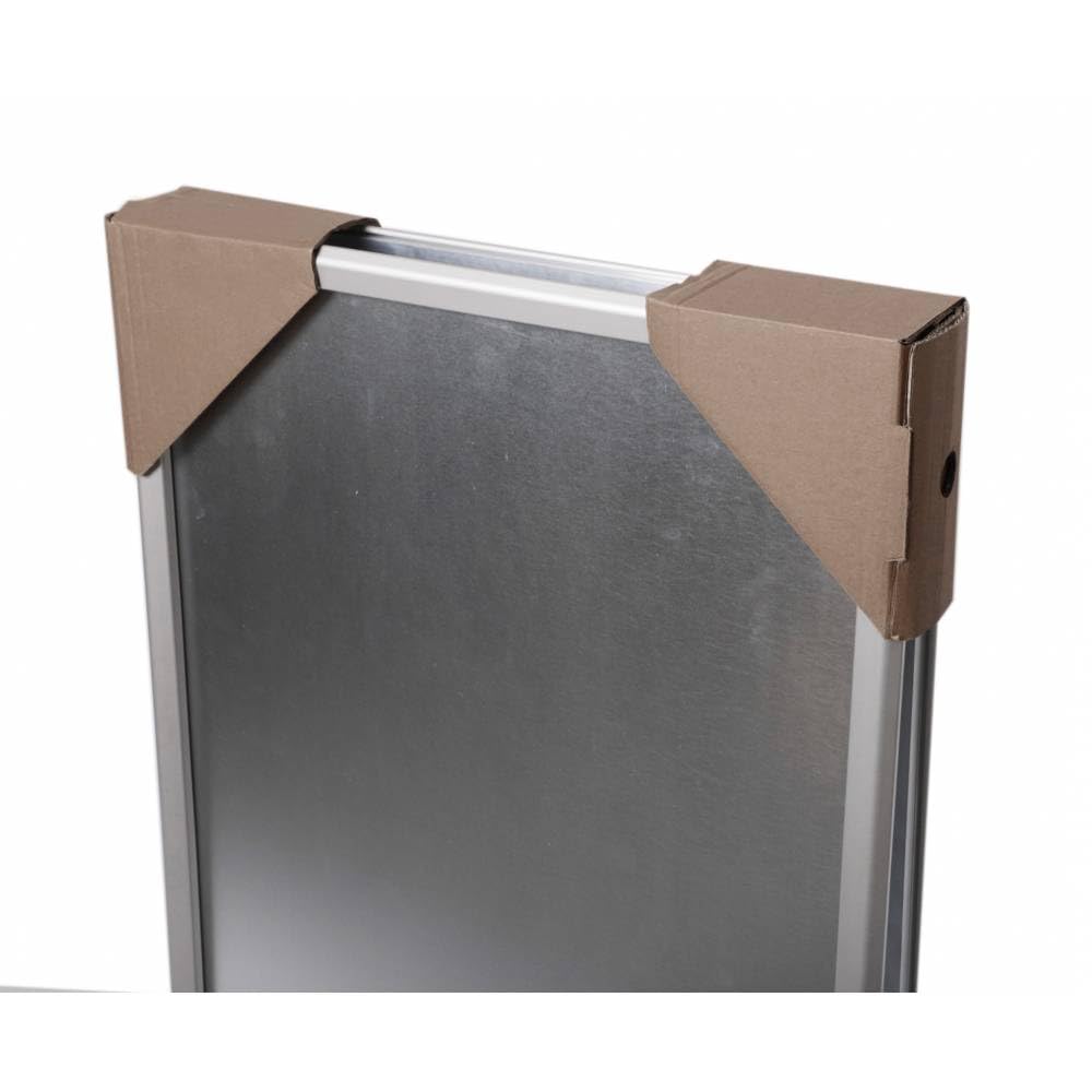 A1 Kundenstopper OUTDOOR wetterfest außen | verzinkte Metallrückwand, 32mm Profile | Werbeaufsteller Gehwegaufsteller Plakatständer Kundenstopper A1 wetterfest | Schutzfolien doppelseitig