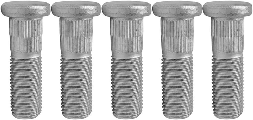 5PCS M12x1.25 Wheel Studs 43mm Lug Stud Bolt 610-336 Compatible with Suzuki Grand Vitara Swift Samurai SX4 Esteem & Chevy Tracker Geo Metro Sunrunner Firefly 09119-12012
