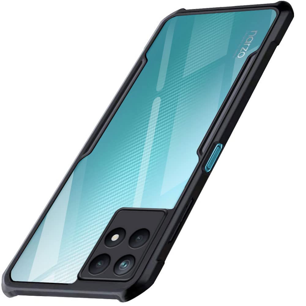 TheGiftKart Shockproof Crystal Clear Back Cover Case for Realme Narzo 50 4G | 360 Degree Protection | Protective Design | Transparent Back Cover Case for Realme Narzo 50 4G (PC & TPU, Black Bumper) (B09TDJHHDJ) Amazon Price History, Amazon Price Tracker
