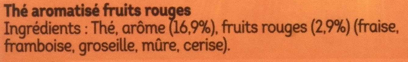 Lipton Thé 5 Fruits Rouges, Label Rainforst Alliance, 20 sachets
