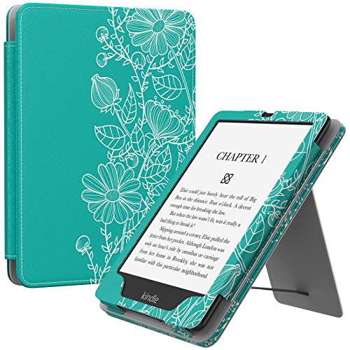 Image of MoKo Case for 7 inch /6.8 inch Kindle Paperwhite(12th /11th Generation-2024 /2021) and Kindle Colorsoft Signature Edition, Slim PU Shell Cover Case with Auto-Wake /Sleep for Kindle Paperwhite 2024, Line Drawings