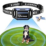 Wireless GPS Dog Collar Fence, Invisible Electric Containment System for Backyard Escape Prevention, Adjustable Static & Beep Warning, 48H Waterproof Rechargeable Collar, for Camping & Yard