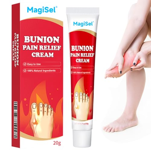 Bunion Pain Relief Cream, Crema para el Alivio Dolor Dedo del Pie, 20g Crema Calmante para las Articulaciones, Crema Calmante en la Espalda, Topical Arthritis Pain Relief Cream for Any Joint Toe Pain