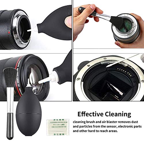 Kuuzuse Professional Dslr Camera Cleaning Kit With Aps-C Cleaning Swabs, Microfiber Cloths, Camera Cleaning Pen, For Camera Lens, Optical Lens And Digital Slr Cameras. #TOP4