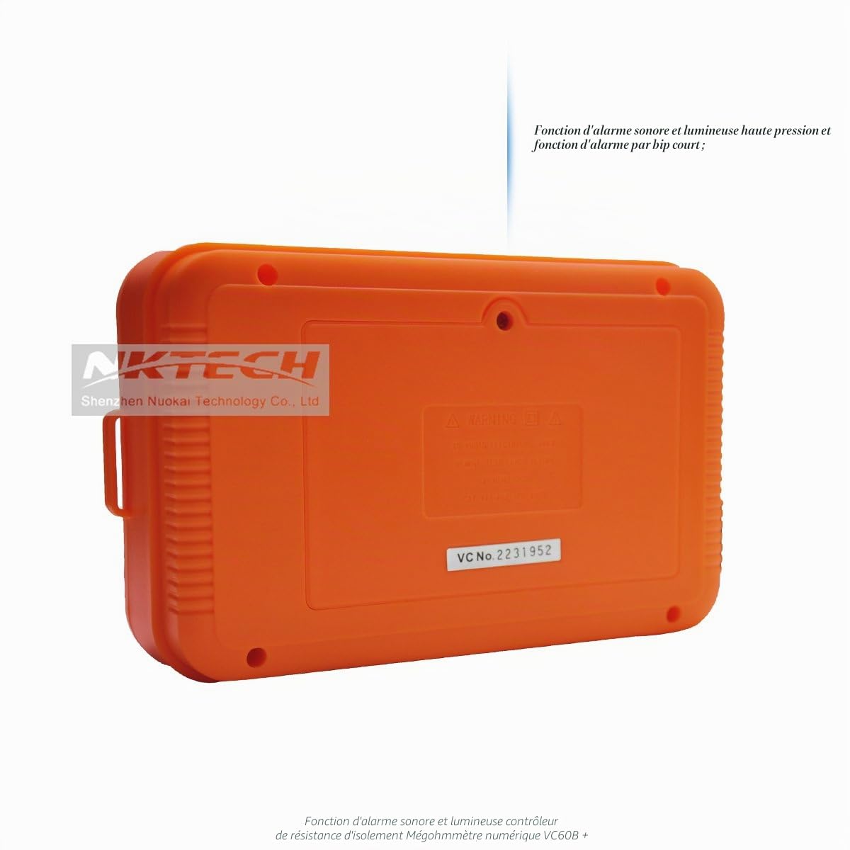 VICI VC60B+ Testeur de mégohmmètre numérique Mégohm Isolant LCD DC AC Tension Résistance DC-250/500/1000V AC-750V Multimètre Testeur avec Tournevis TL-1