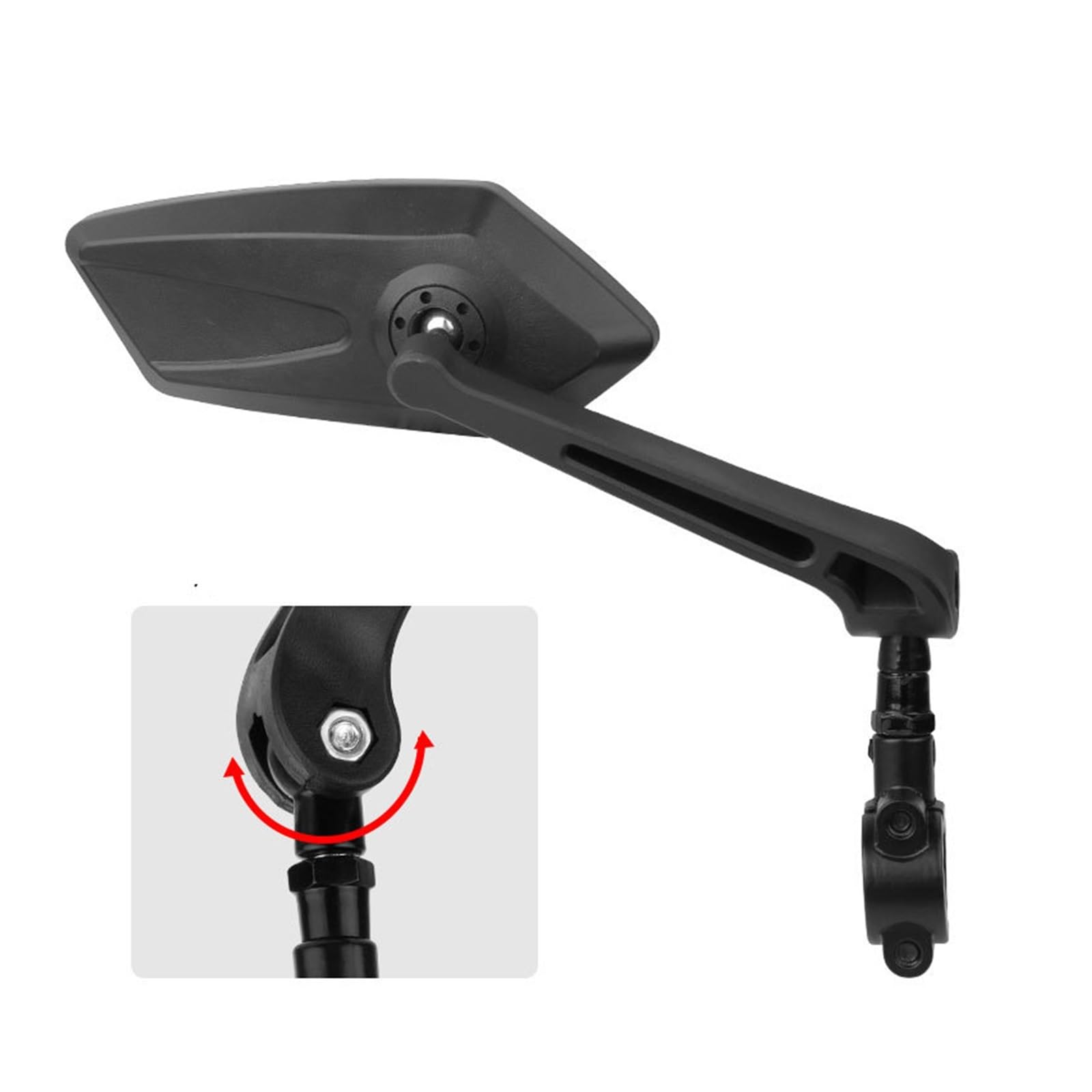 Motorcycle Mirrors Rétroviseur De Vélo Réflecteur Réglable Guidon Rotatif Miroir Clair