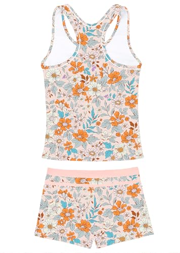 Image of Little Girls' Summer Swimwear Two Piece Boyshort Tankini Kids Swimsuit