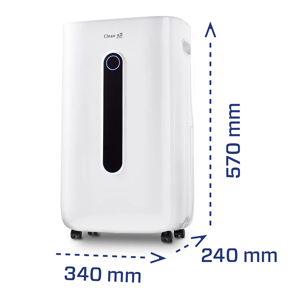 Clean Air Optima CA-705 Smart - 2 en 1: Deshumificador y purificador de aire - Ideal para 50 m²/125 m³ - Rendimiento hasta 16 litros/día