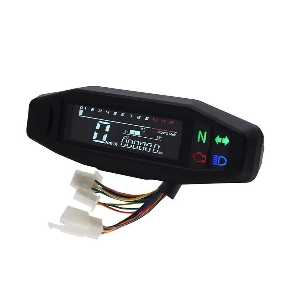 Tachimetro Moto Misuratore digitale per moto, indicatore dell'olio, contagiri, quadro strumenti, di direzione