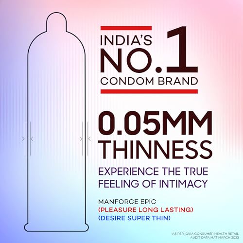 Image of Manforce Epic Combo - Desire & Pleasure | Ultra Thin Condoms | Long Lasting Pleasure for Both | Silk Chocolate & Raspberry Flavoured | 20 Pcs