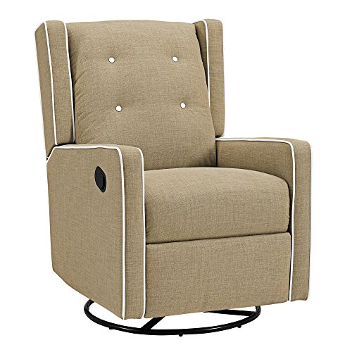 Baby Relax Mikayla Swivel Gliding Recliner, Beige