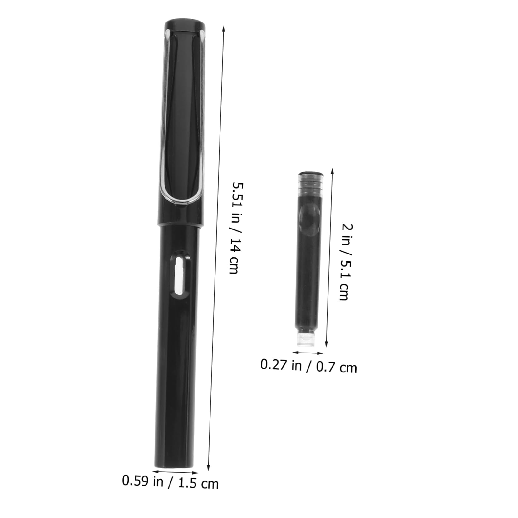 Artibetter 5 Sätze Füllfederhalter mit Nachfüllung Kalligraphie Füllfeder für Schule und Büro Schwarze Tintenpatronen Ergonomisches Design für Angenehmes Schreiben für Notizen und