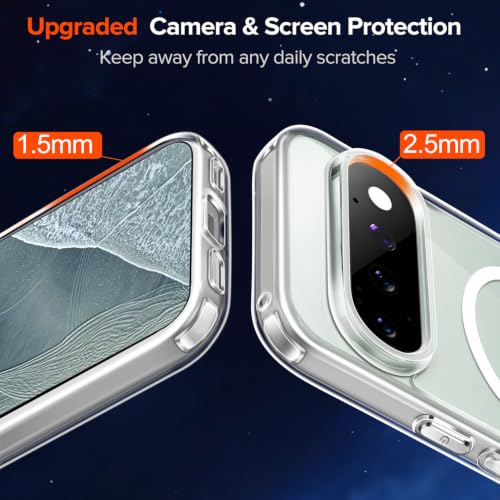 ivoler für Google Pixel 11 Pro XL Hülle,2 Panzerglas,Magsafe Transparent – Ansicht 5