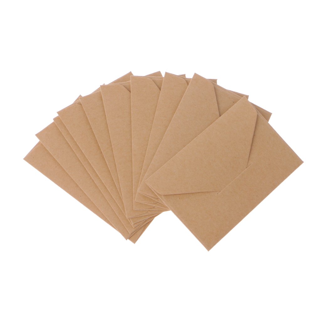 Kuvuiuee Envelope 50pcs/lot Craft Paper Envelopes Vintage European Style Envelope For Card Scrapbooking Gift