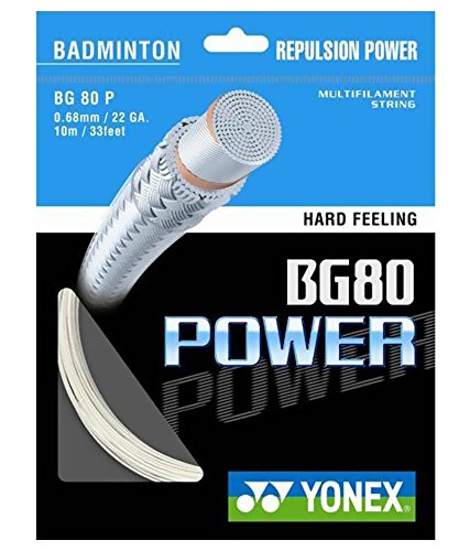 Yonex BG 80 Power Badminton String (White)