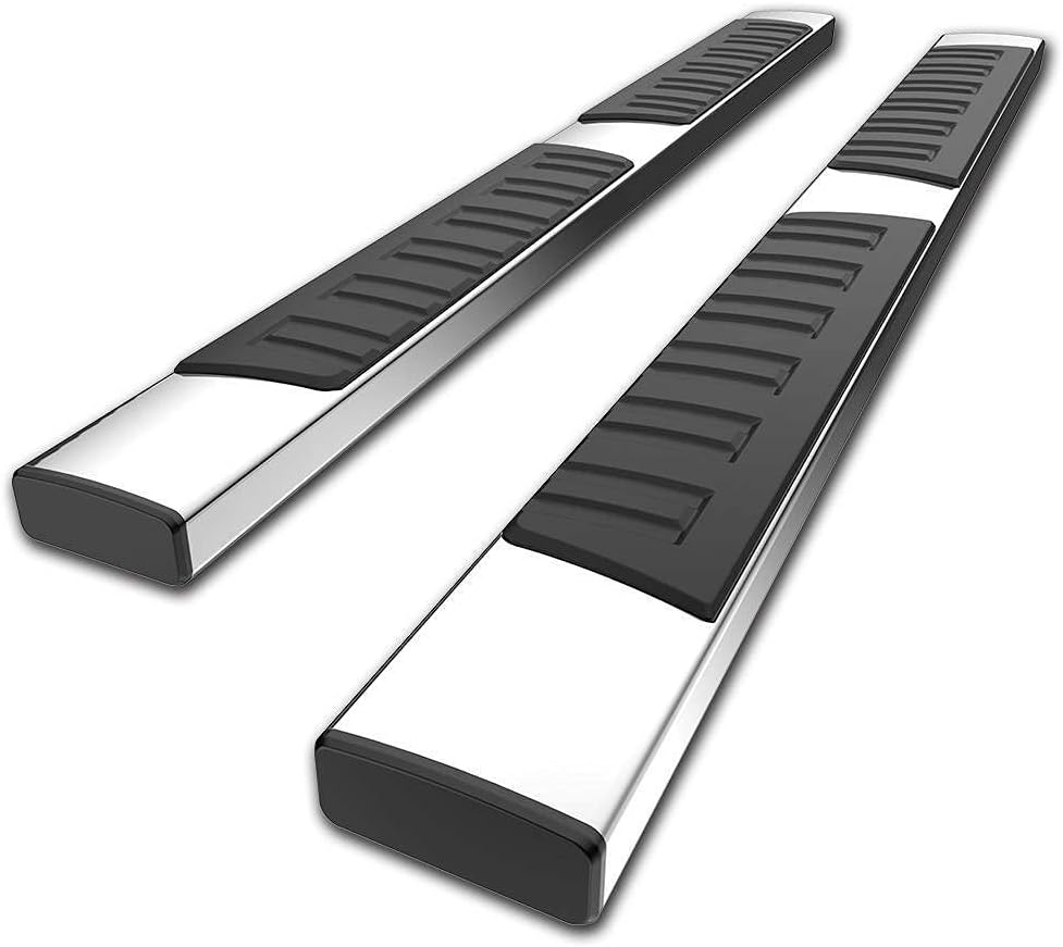 6" Running Boards Nerf Bars Side Steps for:2019-2021 Silverado 1500/Sierra 1500 Double Cab