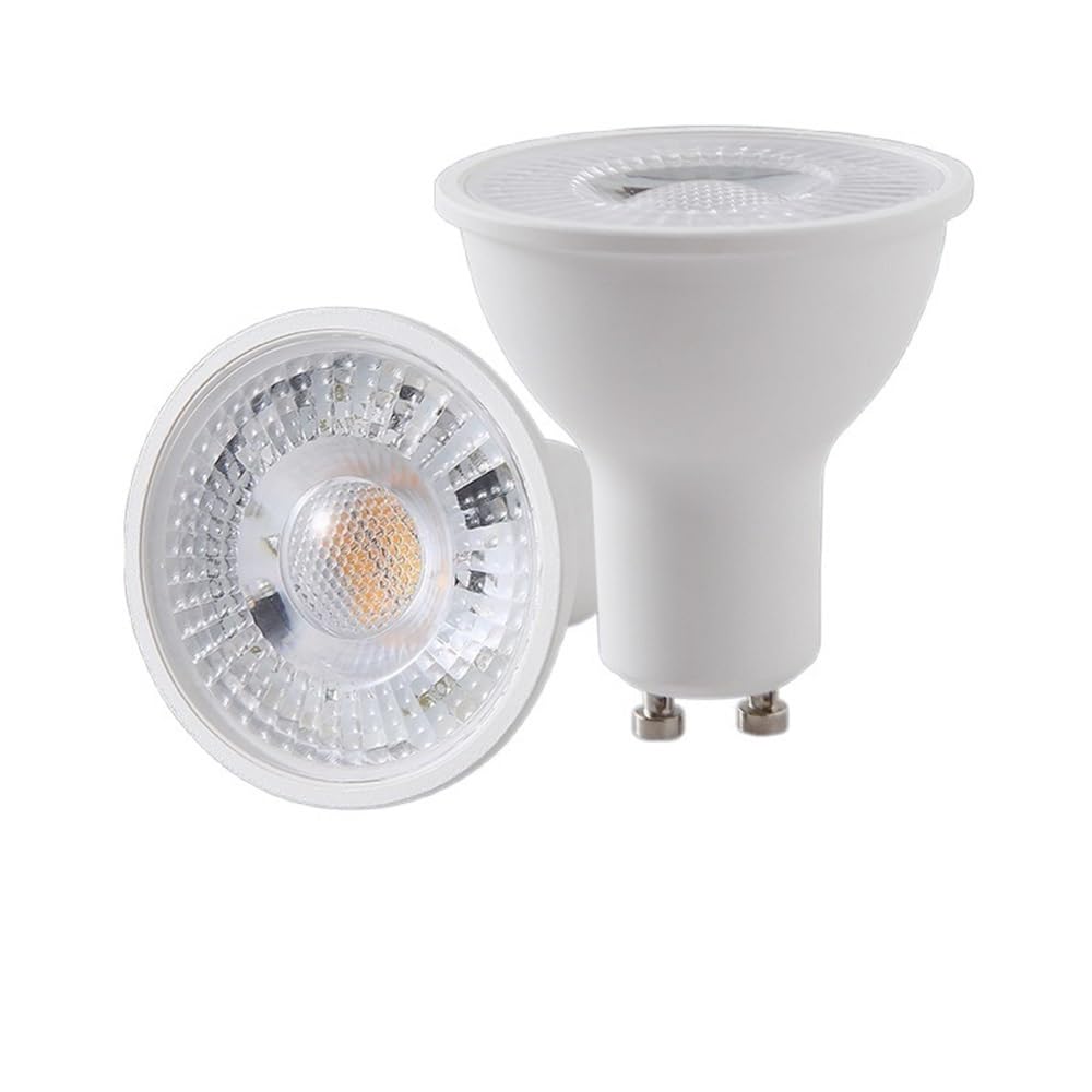 Iluminación KJXP, Paquete de 20, Bombillas de Focos Led 7W GU10/G5.3/MR16 AC220V Focos de Luz Empotrables Fuente de Luz(Blanco,G5.3 lens)