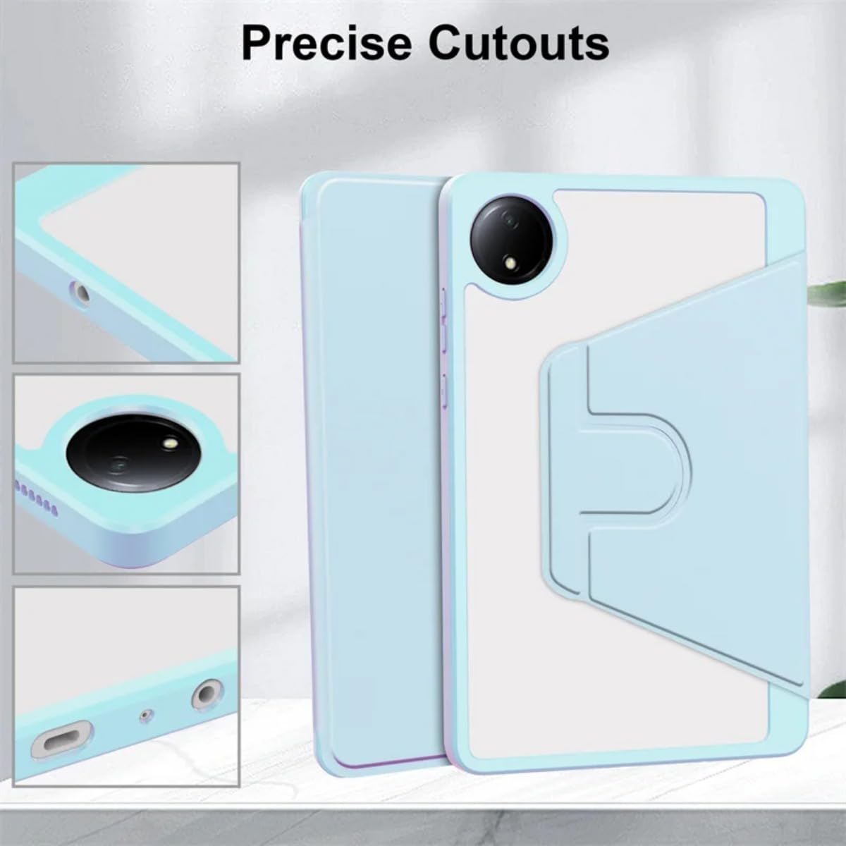 Capa de rotação 360 para Redmi Pad SE 8.7 2024 com suporte de