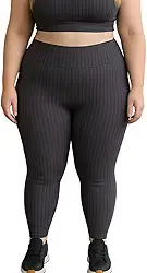 Calça Legging Fitness Plus Size Cirrê 3D Feminina Leg Grande para Academia Cintura Alta Laura 46 48 e 50
