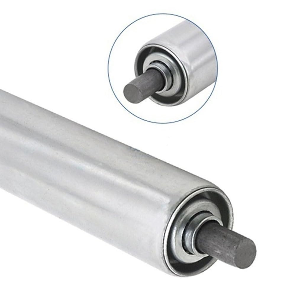 Rouleau De Convoyeur Non Alimenté En Acier Inoxydable, Diamètre 25mm, Longueur De Surface Du Tuyau 100mm 200mm 300mm 400mm 500mm 1 Pièce(25x100mm)