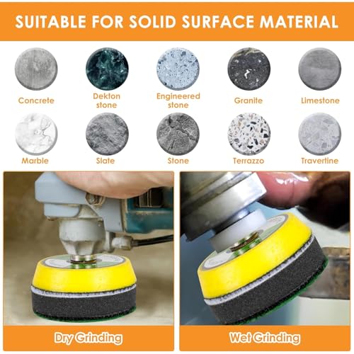 Image of NIHUIFDPY 193Pcs 2 Inch Sanding Discs & Buffing Pads Kit, 60-10000 Grit Wet Dry Sandpaper with 1 /4 inch & 1 /8 inch Drill Attachments for Car Headlight Restoration, Woodwork, Metal Polishing