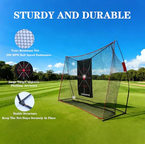 Golf Net,10x7FT Heavy Duty Golf Practice Net,Backyard Training Equipment - image 4