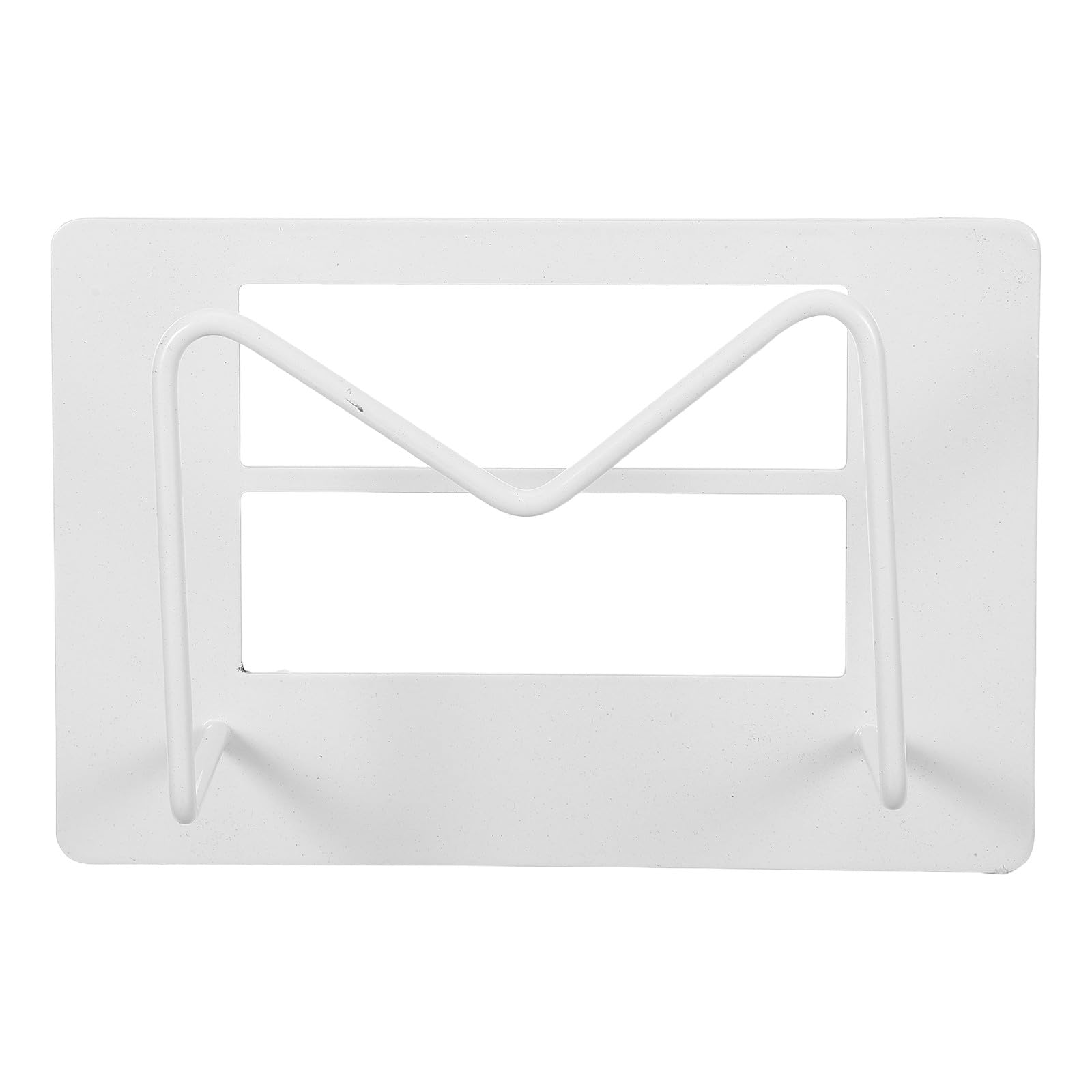 Support pour pèse-personne de salle de bain : Rangement mural pour pèse-personne - Support adhésif - Organisateur mural robuste en métal à placer sous le lit, blanc