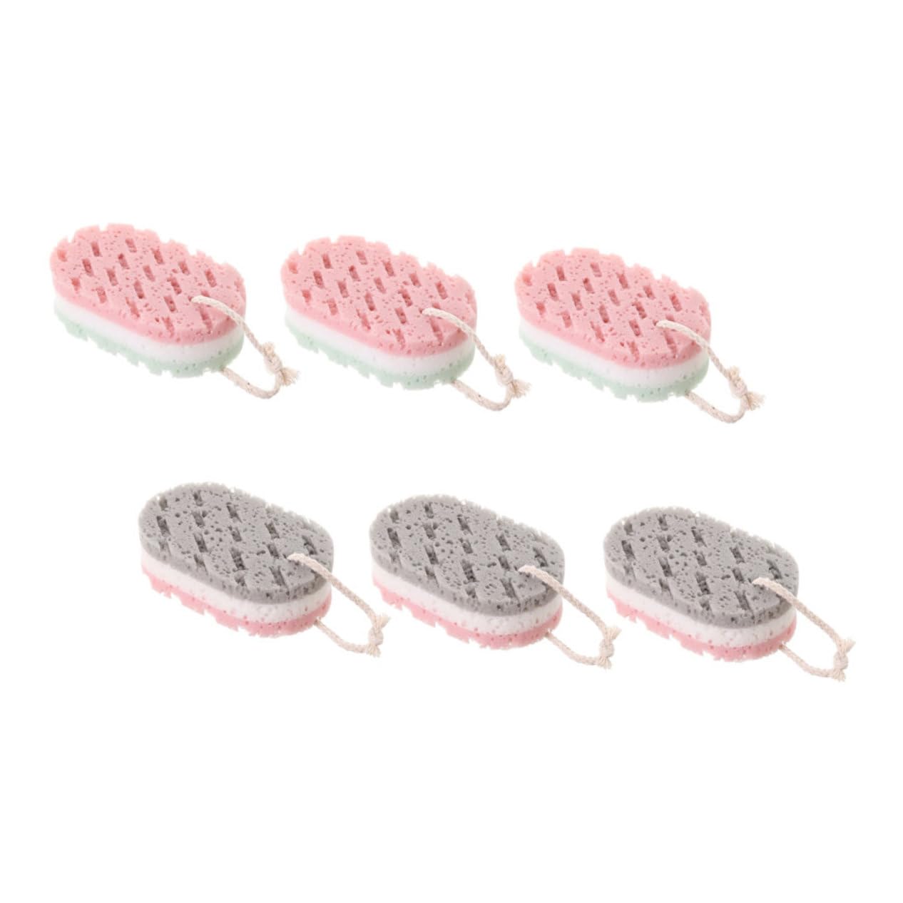 Healeved 24piezas Esponjas Exfoliantes Para Baño Doble Cara Para Cuidado Corporal y Masaje Para Navidad y Showers