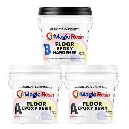 Light Gray | Floor Epoxy Resin for Garages, Basements, Warehouses, Retail Stores and More | Highly Durable | Resistant to Scratches, Spills, and Stains (3 Gallon/Light Gray)