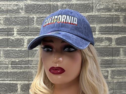 Image of California Bear Republic Baseball Cap for Men and Women, Adjustable Embroidered Dad Hat