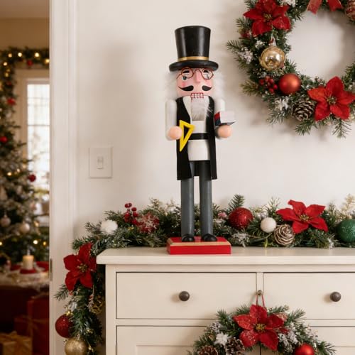 Casse-Noisette Noël Professeur en Bois : Cadeau Idéal École - 5