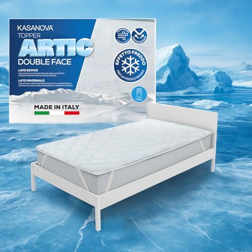 KASANOVA Topper Singolo Fibra Artic Effetto rinfrescante