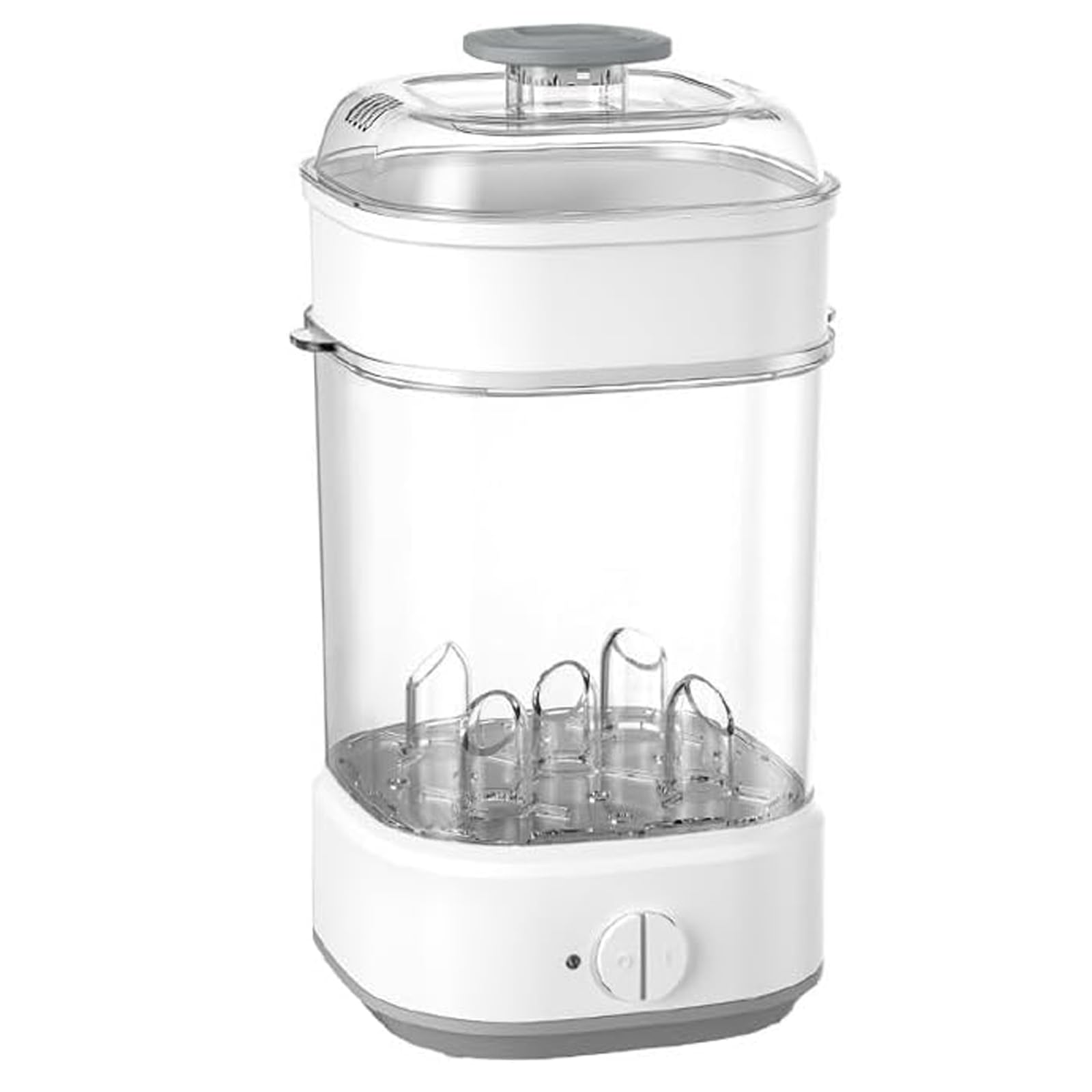 Sterilizzatore a vapore per biberon, 6 biberon, disinfettante elettrico per biberon, ciucci, pompe, parti senza BPA