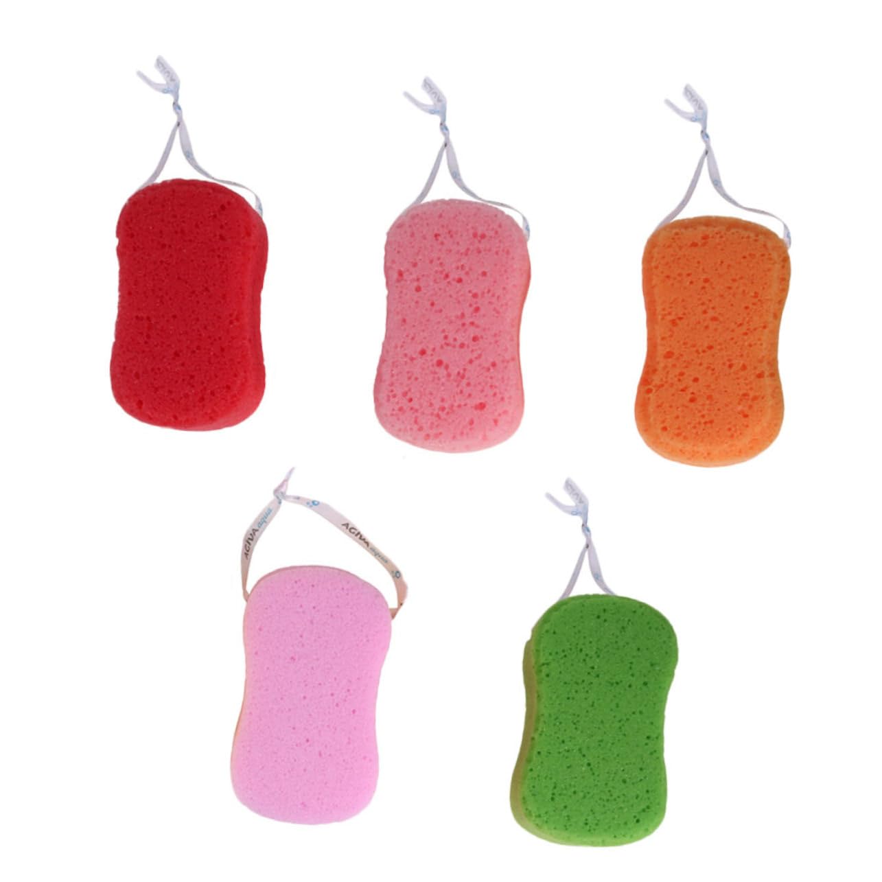 Beavorty 5 Set di Spugne per Doccia Corpo Spugne da Bagno Materiale Misto Sicuro Uso Duraturo Massaggio Delicato Esfoliazione Levigatezza della Pelle della Pelle 5 Pezzi*5