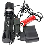 Fabricado en aluminio aeronáutico. Revestimiento resistente de epoxi negro. Para seguridad, exploración, vigilancia, mantenimiento, camping, coche, casa y cualquier actividad que requiera una linterna fiable, fuerte, ligera y duradera y de gran potencia