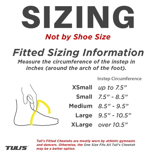 Image of Tuli's Cheetah Heel Cup with Compression Sleeve for Sever's Disease and Heel Pain for Gymnasts and Dancers, X-Small, 1 Pair