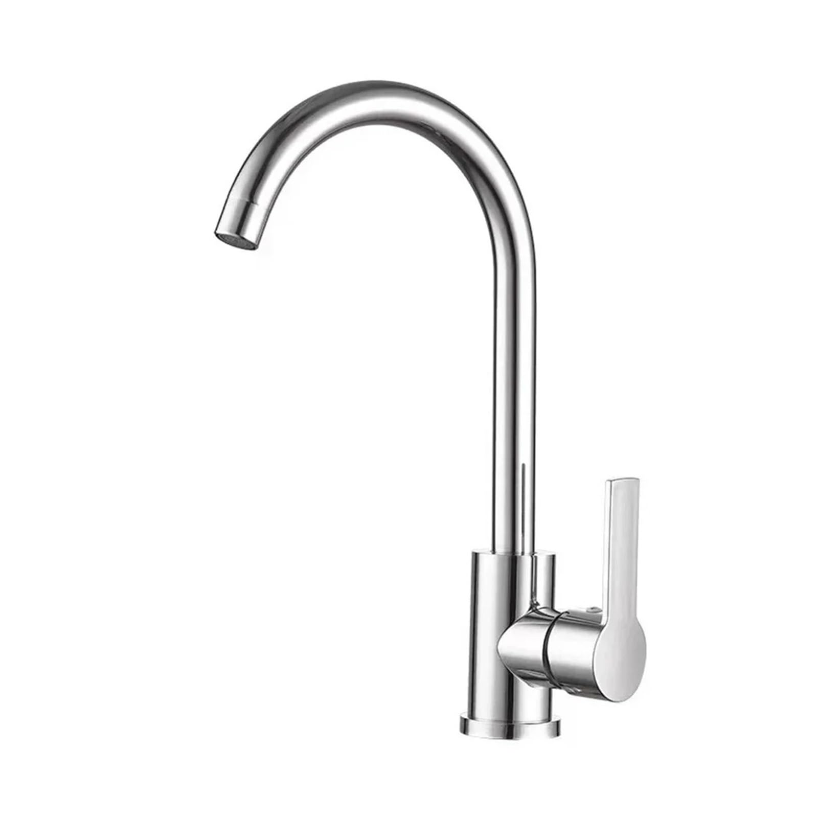 BNGDFDGH Kitchen Water Faucet 304 Stainless Steel Sink Faucets Cold and Hot Mixer Tap Bathroom Basin 360 ° Rotation Single Handle Taps(02 Plastic Steel)