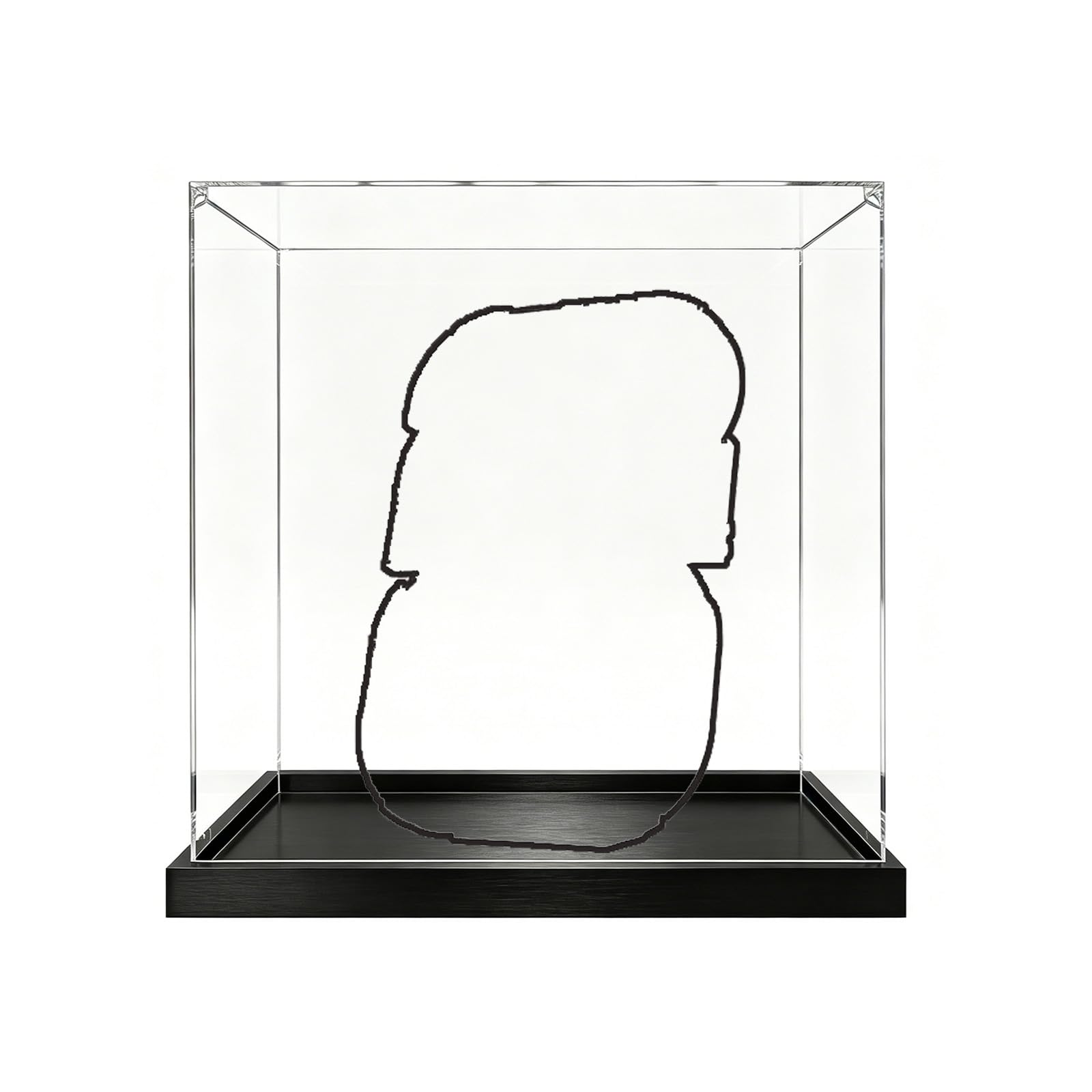 Acrylic Display Case Compatible with Lego 43032 World Cup Badge Model, Dustproof Transparent Storage Box, Compatible with Lego 43032 (Model Not Included) (3mm)