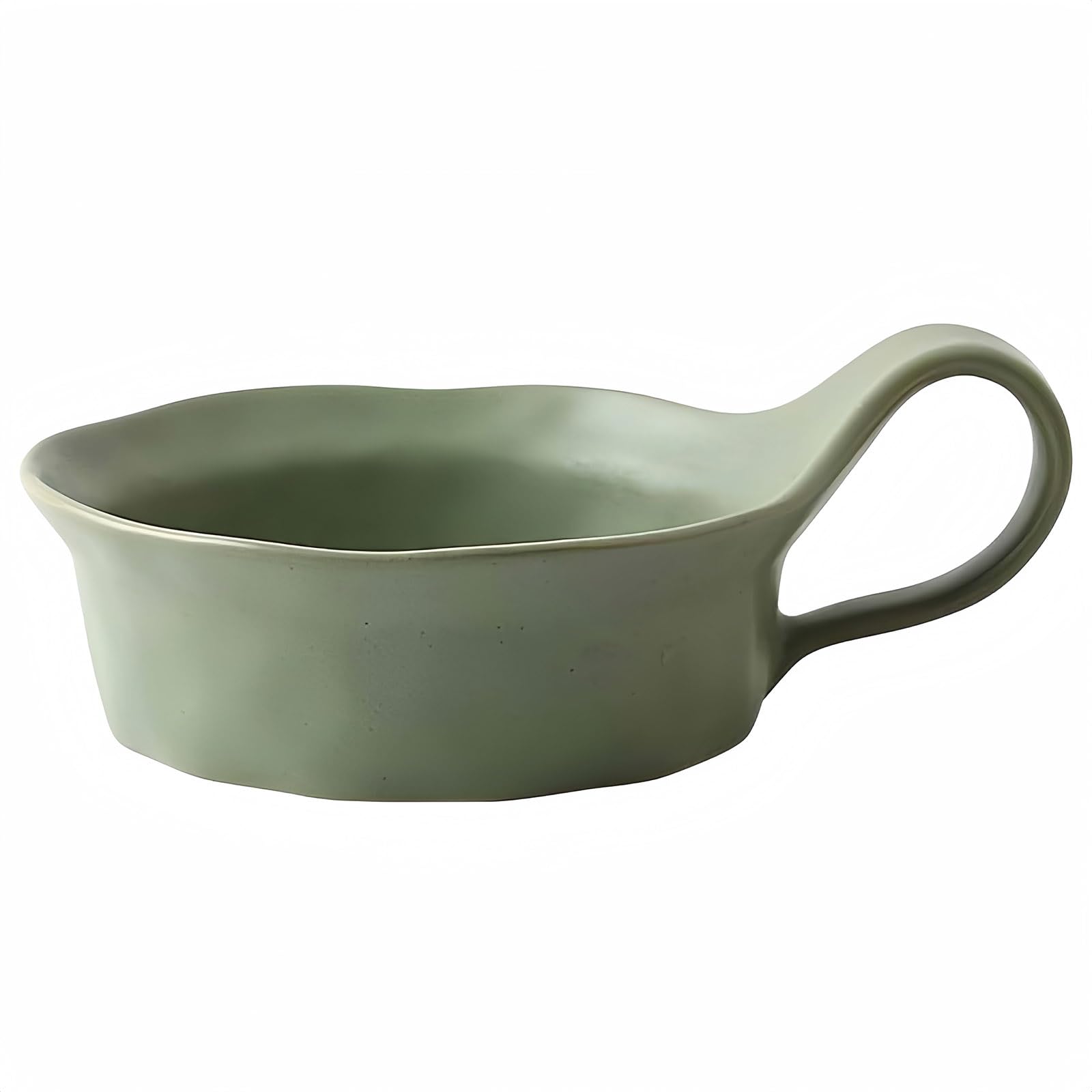 Tazza da zuppa con manico, zuppa per microonde, tazza da zuppa in ceramica, ciotola per la colazione, tazza per brodo (verde, 473 g), BL-SP-010