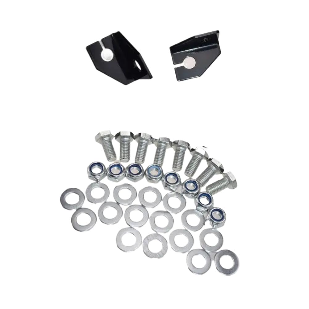 Kit d'abaissement 2 pièces en métal pour supports d'essieu arrière de 2 pouces Compatible With Silverado Sierra 1500 1988-1998 2WD 4WD EM-1051