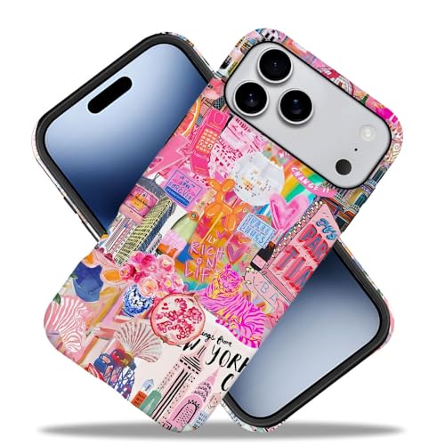 Coque P19JL Pro Max rigide rose disco anti-rayures