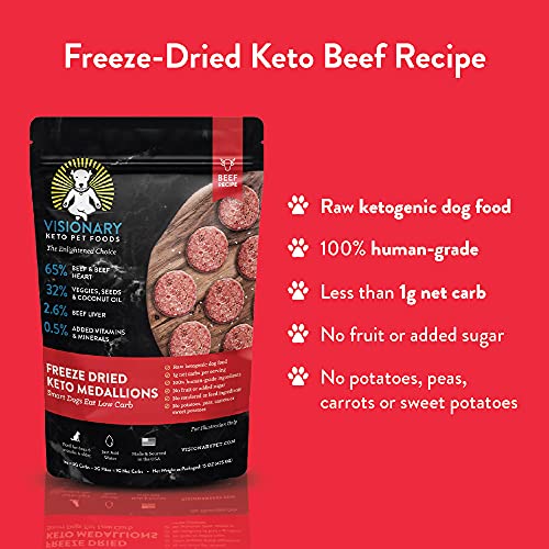Visionary Pet Meals Beef Freeze Dried Canine Meals | Excessive Protein, Low Carb and Grain Free, Made with Human Grade Substances for Optimum Vitamin and Digestion Pure Beef Formulation, 3.5oz Trial Measurement Visionary Pet Meals Beef Freeze Dried Canine Meals | Excessive Protein, Low Carb and Grain Free, Made with Human Grade Substances for Optimum Vitamin and Digestion Pure Beef Formulation, 3.5oz Trial Measurement