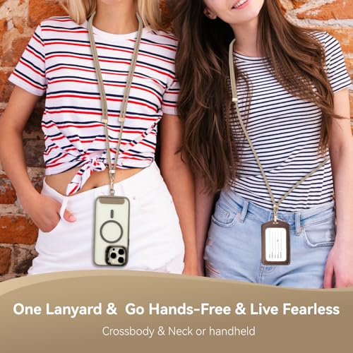 Image of VVAAGG Cell Phone Lanyard for iPhone: Crossbody Phone Strap Adjustable Neck Wrist Strap Anti Theft Long Lanyard Travel Essential for Women Most iPhone and Android Smartphones