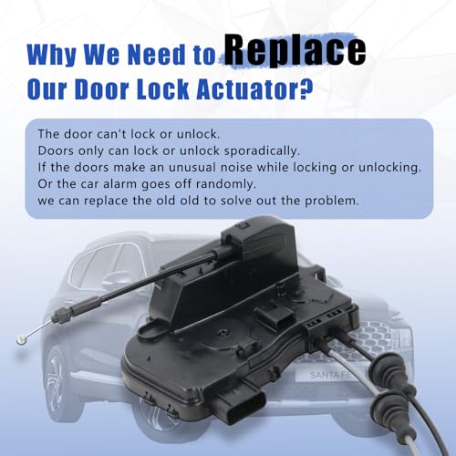 Image of Door Lock Actuator Rear Left Driver Side 81410-0W000 | Compatible with 2010-2012 Hyundai Santa Fe