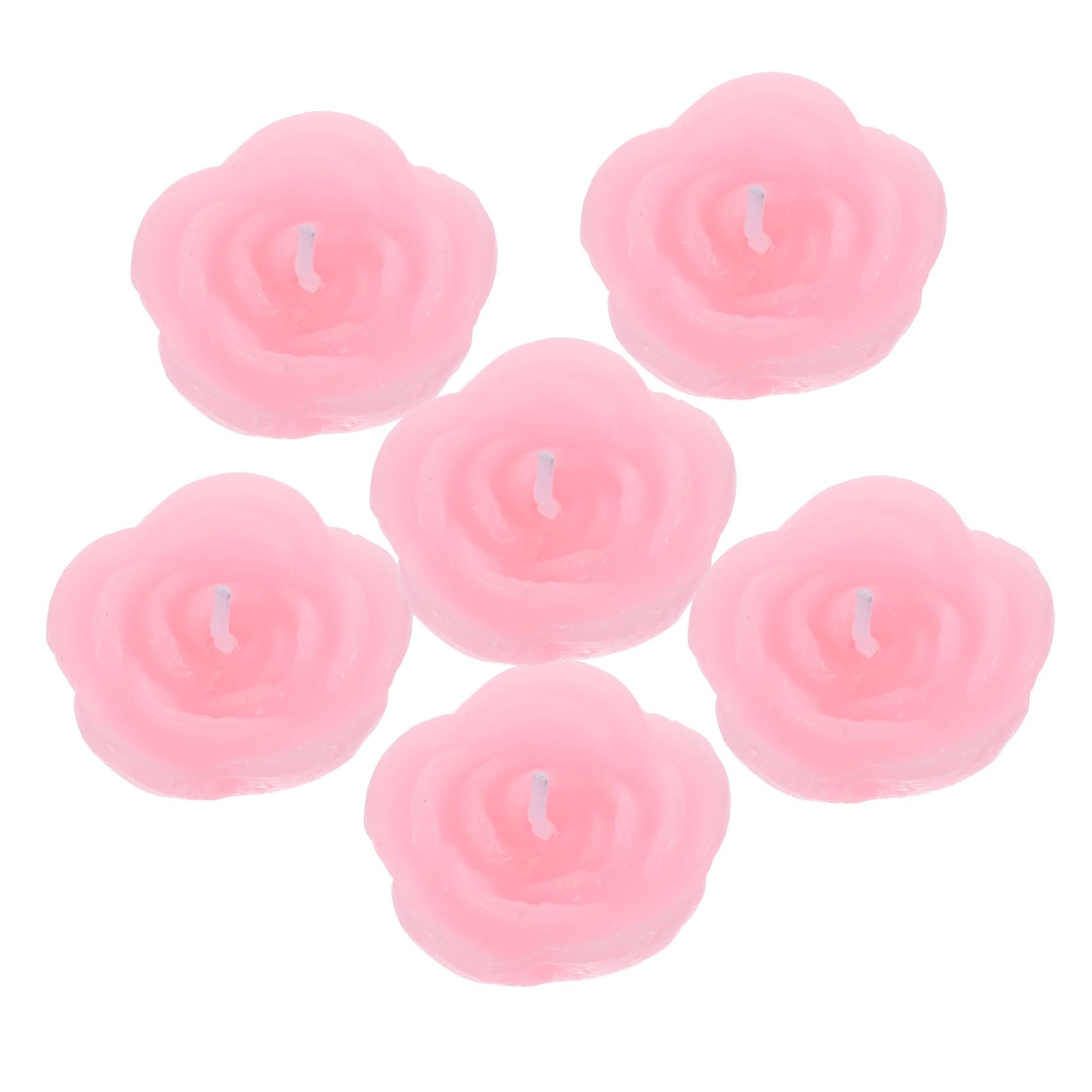 12pezzi Candele Galleggianti Rosa Forma Di Fiore Per Decorazioni Di Matrimonio e Feste Candele Decorative Per Atmosfera Romantica e Festiva Per Casa e Compleanni
