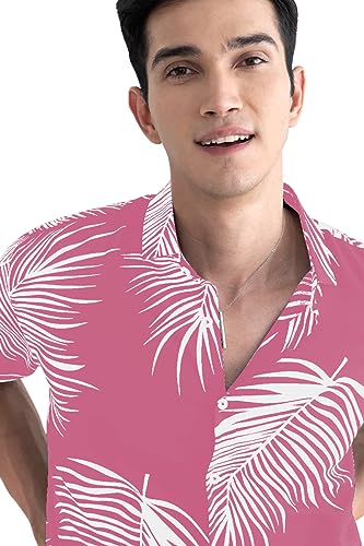 Image of Venisa Men's Cotton Blended Printed Casual Shirt