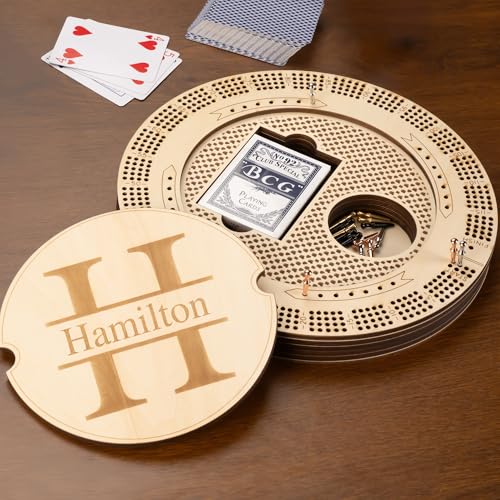 Juego de Mesa Cribbage Personalizable de Madera miniatura 1