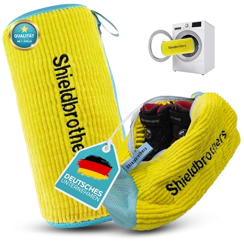 Schuhwaschbeutel Waschmaschine – 2 Stück – Waschbeutel Schuhe – Wäschesack Sneaker – Schuhbeutel Waschmaschine – Shieldbrothers® Soft Guard gelb