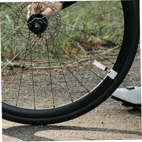 Totority 4 tapas decorativas para válvula de neumático, estilo seta, para bicicleta y auto miniatura 7